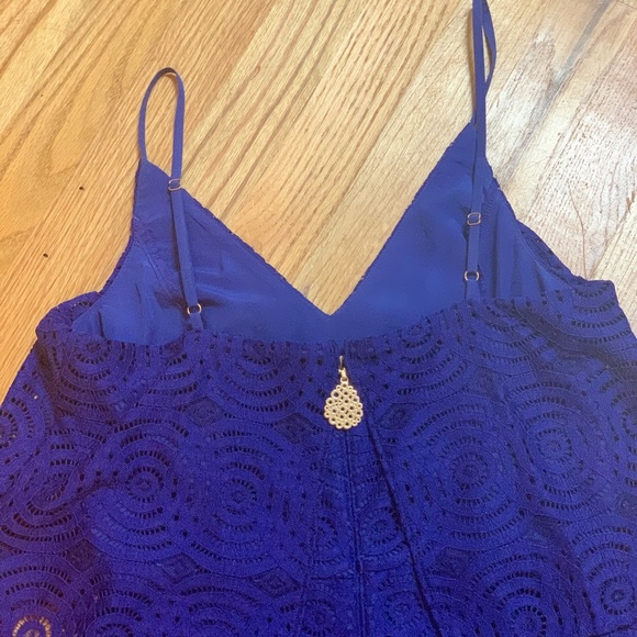 Lilly Pulitzer Caia Romper Mystical Knotty Lace - Picture 6 of 8